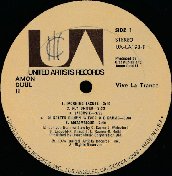 Amon Düül II : Vive La Trance (LP, Album)