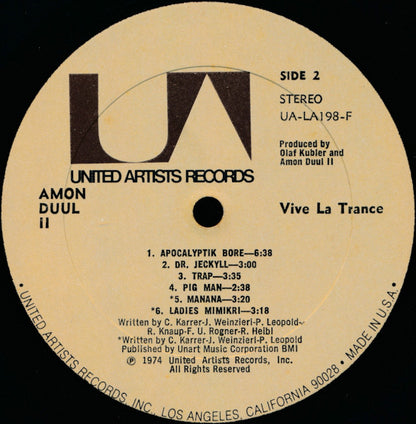 Amon Düül II : Vive La Trance (LP, Album)