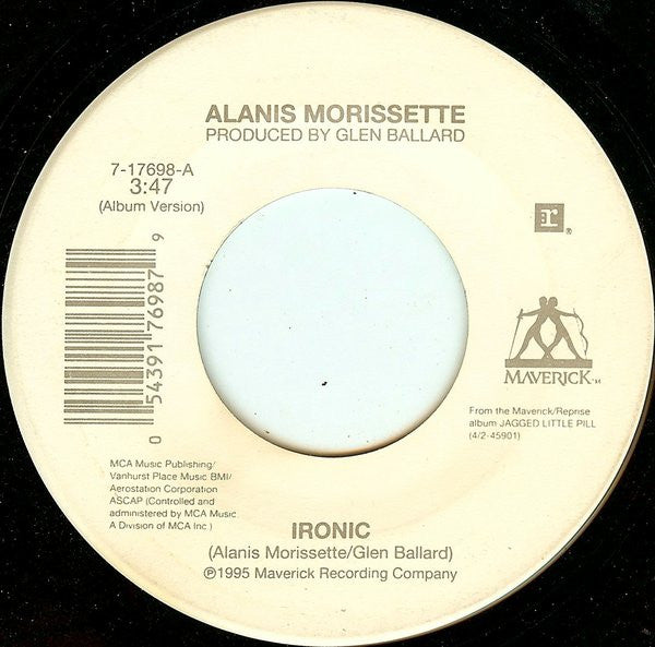 Alanis Morissette : Ironic (7")