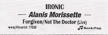Alanis Morissette : Ironic (7")