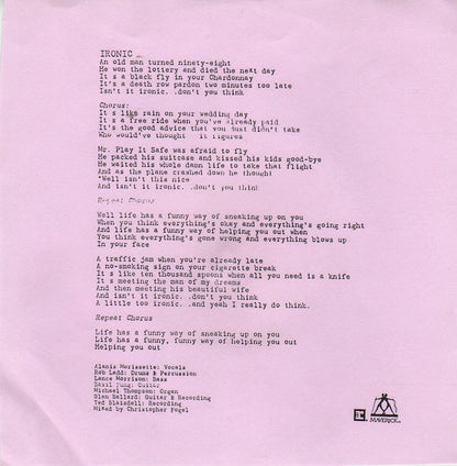Alanis Morissette : Ironic (7")