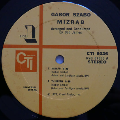 Gabor Szabo : Mizrab (LP, Album)