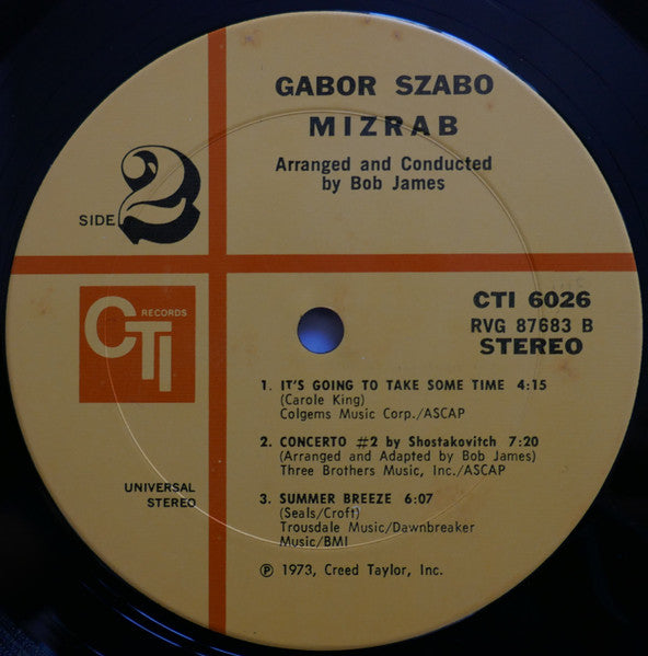 Gabor Szabo : Mizrab (LP, Album)