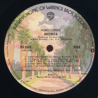 America (2) : Homecoming (LP, Album, RE, Tri)