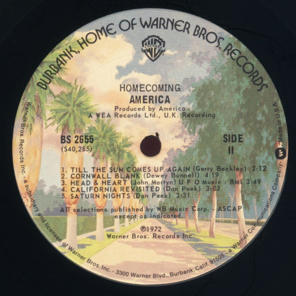 America (2) : Homecoming (LP, Album, RE, Tri)