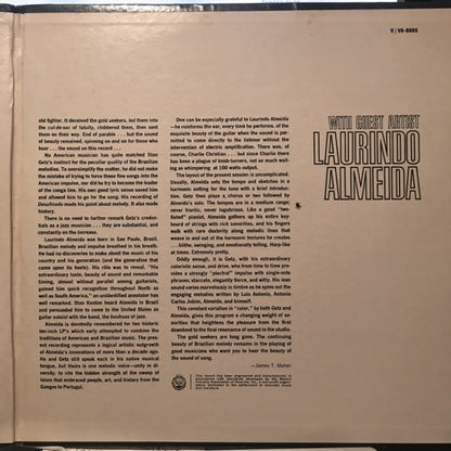 Stan Getz With Laurindo Almeida : Stan Getz With Guest Artist Laurindo Almeida (LP, Album, Gat)