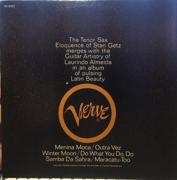 Stan Getz With Laurindo Almeida : Stan Getz With Guest Artist Laurindo Almeida (LP, Album, Gat)