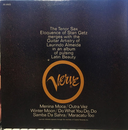 Stan Getz With Laurindo Almeida : Stan Getz With Guest Artist Laurindo Almeida (LP, Album, Gat)