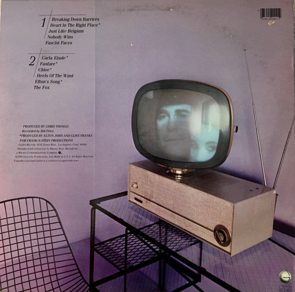 Elton John : The Fox (LP, Album, Wak)