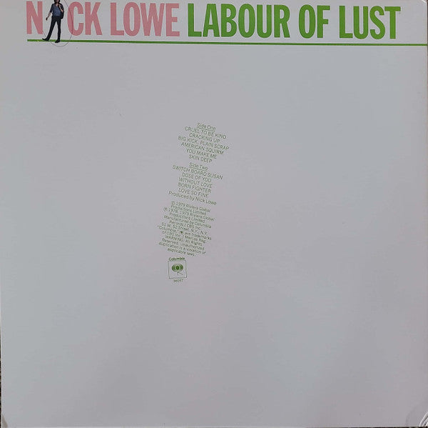 Nick Lowe : Labour Of Lust (LP, Album, Pit)