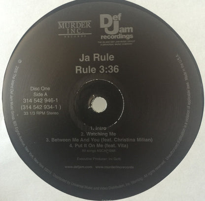Ja Rule : Rule 3:36 (2xLP, Album, Gat)