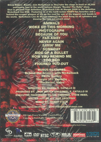 Nickelback : Live At Sturgis 2006 (DVD-V, NTSC, Dig)