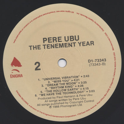 Pere Ubu : The Tenement Year (LP, Album)