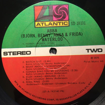 ABBA (Björn, Benny, Anna & Frida)* : Waterloo (LP, Album, PR)
