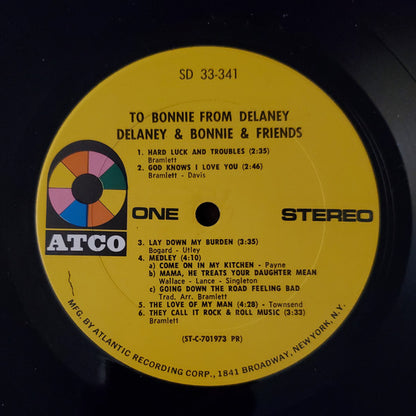 Delaney & Bonnie & Friends : To Bonnie From Delaney (LP, Album, PR)