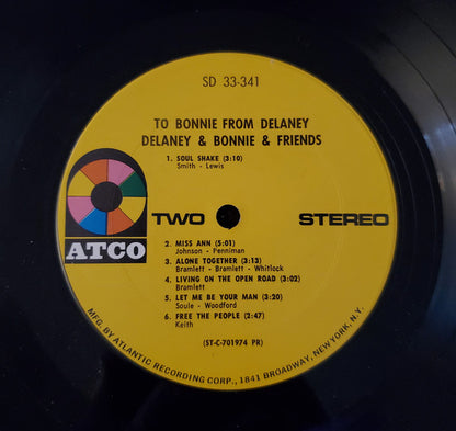Delaney & Bonnie & Friends : To Bonnie From Delaney (LP, Album, PR)