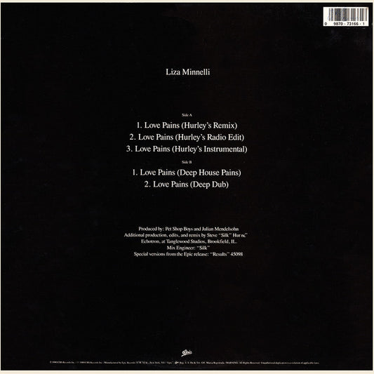 Liza Minnelli : Love Pains (12")