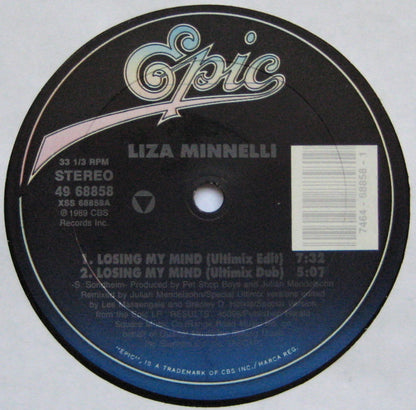 Liza Minnelli : Losing My Mind (12", Car)