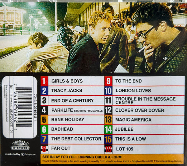 Blur : Parklife (CD, Album, M/Print, RE, RP, Arv)