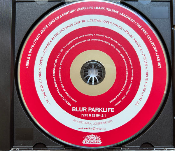 Blur : Parklife (CD, Album, M/Print, RE, RP, Arv)