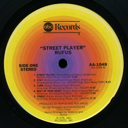 Rufus & Chaka Khan : Street Player (LP, Album, San)