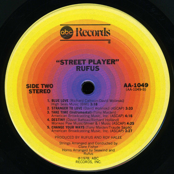 Rufus & Chaka Khan : Street Player (LP, Album, San)