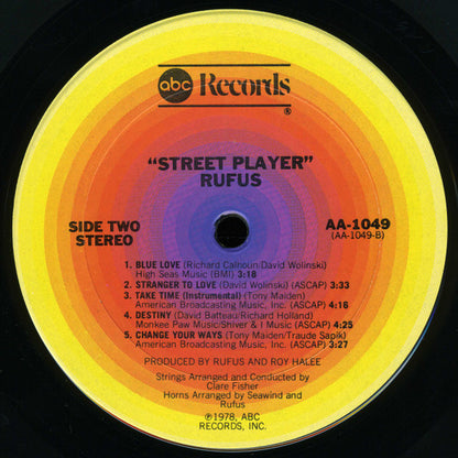 Rufus & Chaka Khan : Street Player (LP, Album, San)