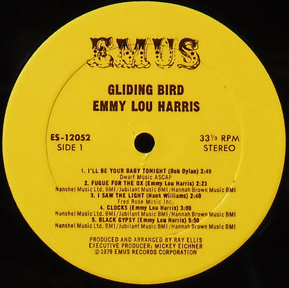 Emmy Lou Harris* : Gliding Bird (LP, Album, RE)