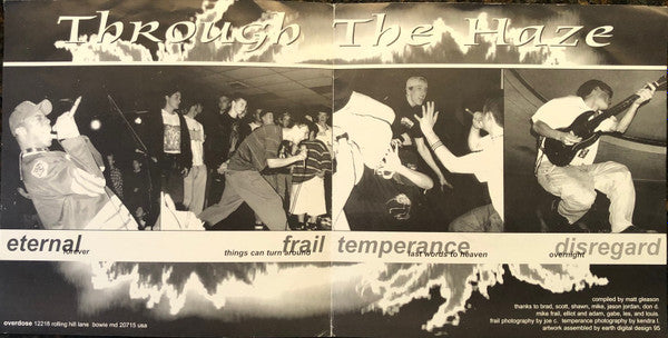 Various : Through The Haze (7", Comp, Blu)