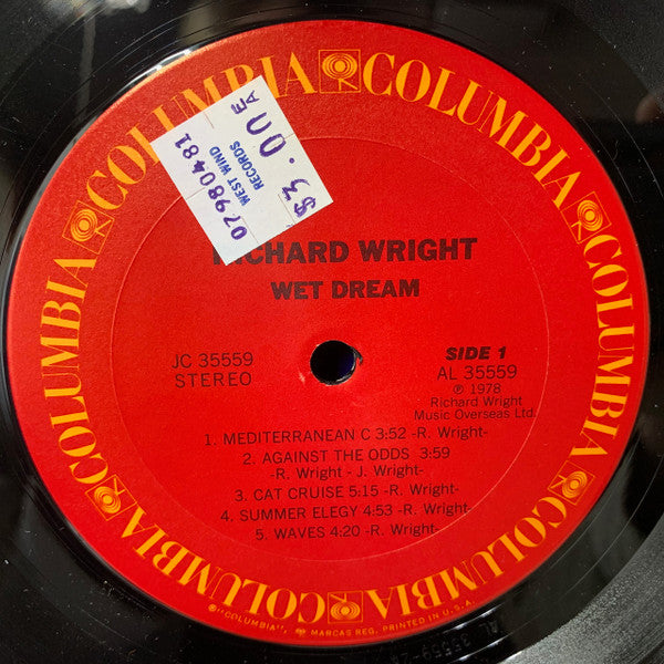 Richard Wright : Wet Dream (LP, Album, Pit)