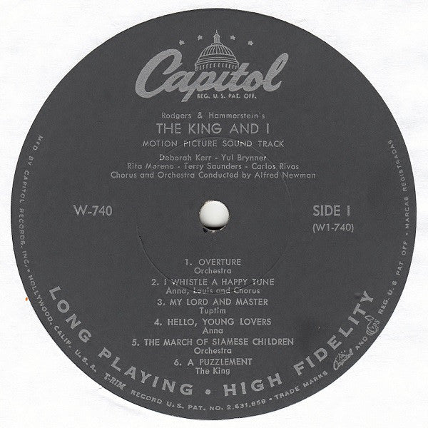 Rodgers And Hammerstein* : The King And I (LP, Album, Mono, Scr)
