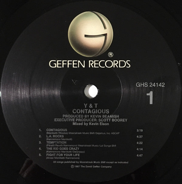 Y & T : Contagious (LP, Album)