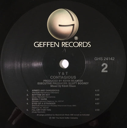 Y & T : Contagious (LP, Album)