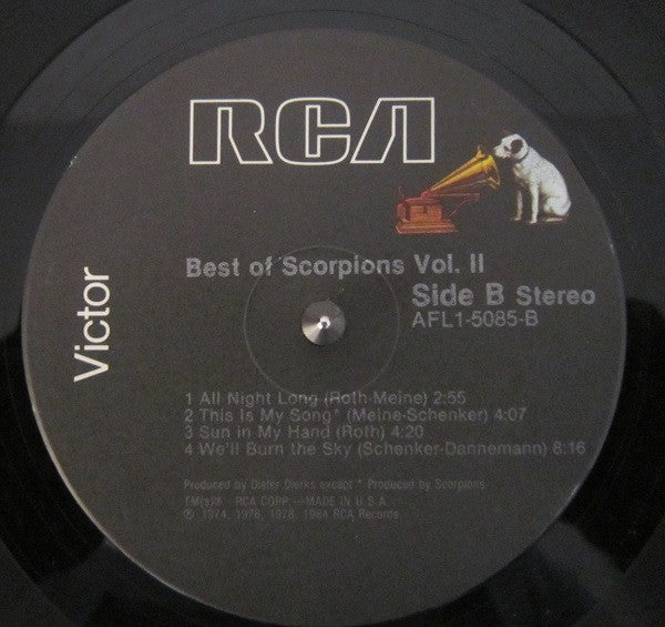 Scorpions : Best Of Scorpions Vol. 2 (LP, Comp)