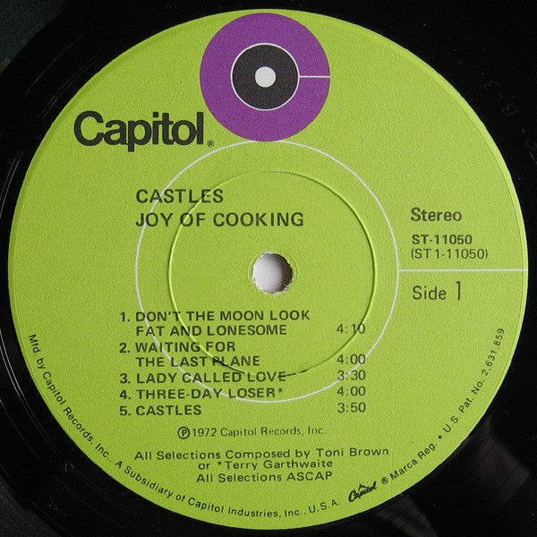 Joy Of Cooking : Castles (LP, Album, Gre)