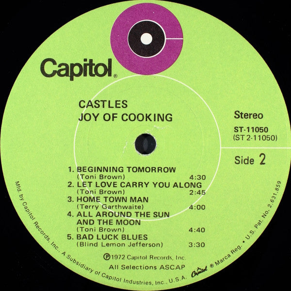 Joy Of Cooking : Castles (LP, Album, Gre)