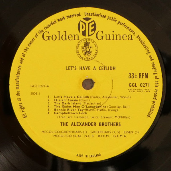 The Alexander Brothers : Let's Have A Ceilidh (LP, Mono)