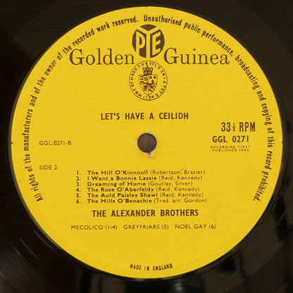 The Alexander Brothers : Let's Have A Ceilidh (LP, Mono)