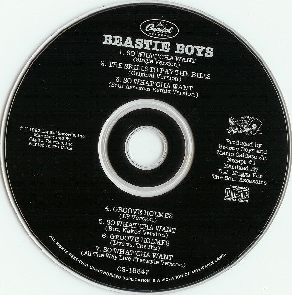 Beastie Boys : So What'cha Want (CD, Maxi)