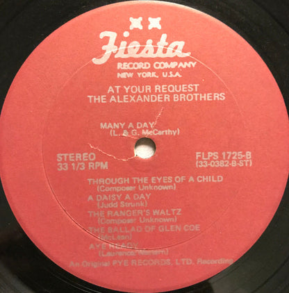 The Alexander Brothers : At Your Request The Alexander Brothers (LP)