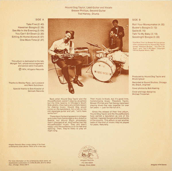 Hound Dog Taylor And The HouseRockers* : Natural Boogie (LP, Album, RP)