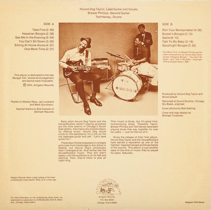 Hound Dog Taylor And The HouseRockers* : Natural Boogie (LP, Album, RP)