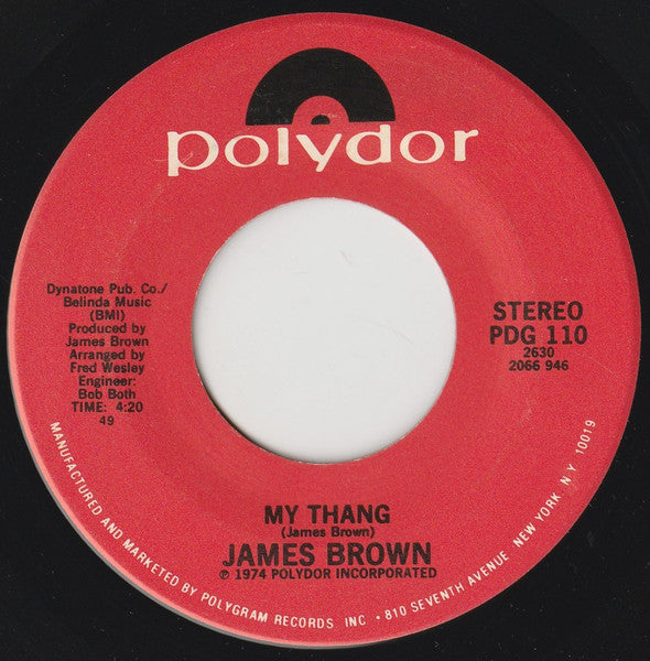 James Brown : Sex Machine / My Thang (7", RE, Spe)