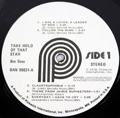 Bee Gees : Take Hold Of That Star (LP, Comp, RM)