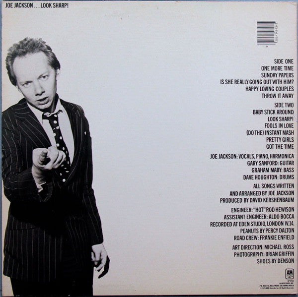 Joe Jackson : Look Sharp! (LP, Album, Ind)