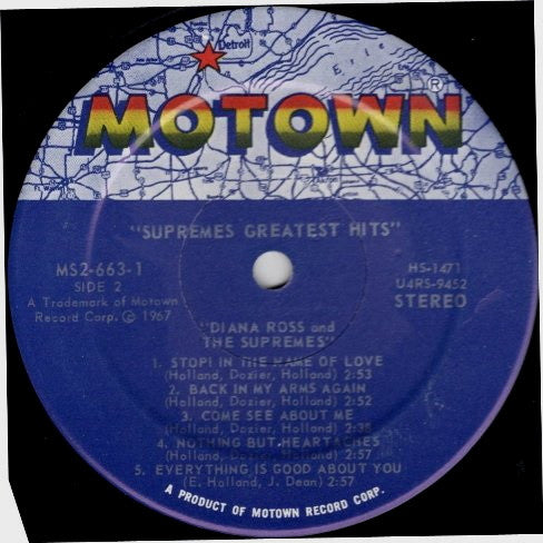 Diana Ross And The Supremes* : Greatest Hits (2xLP, Album, Comp)