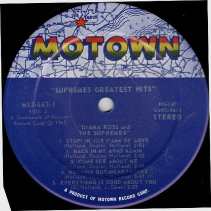 Diana Ross And The Supremes* : Greatest Hits (2xLP, Album, Comp)