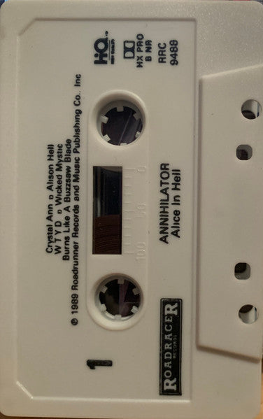 Annihilator (2) : Alice In Hell (Cass, Album)