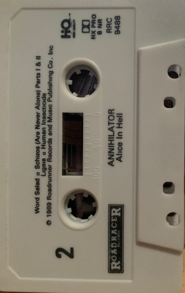 Annihilator (2) : Alice In Hell (Cass, Album)