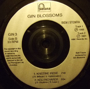 Gin Blossoms : Hey Jealousy (7", EP)